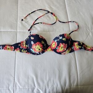 NWT Aerie Floral Bikini Top with Straps